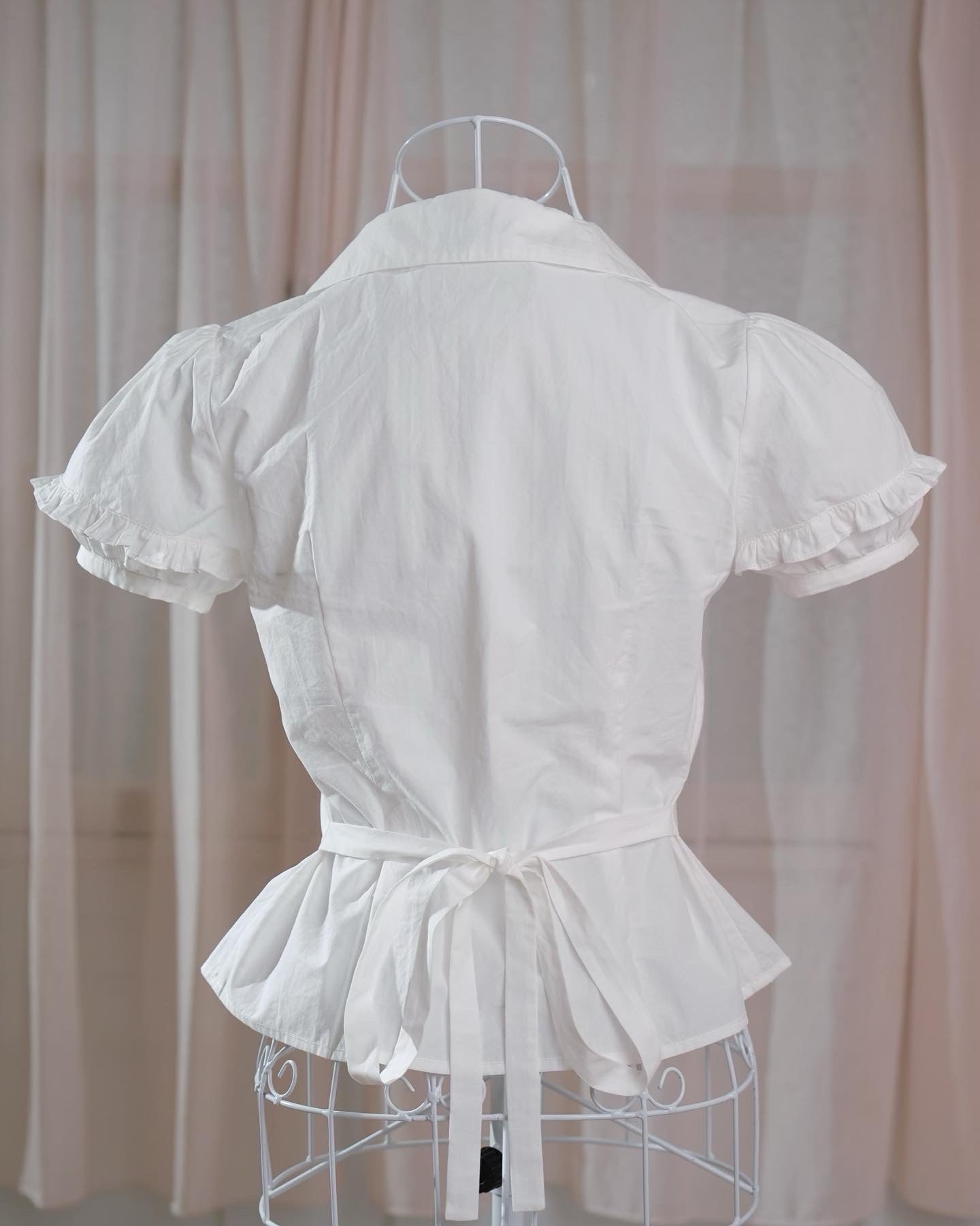 Perfectly Ribboned Blouse White