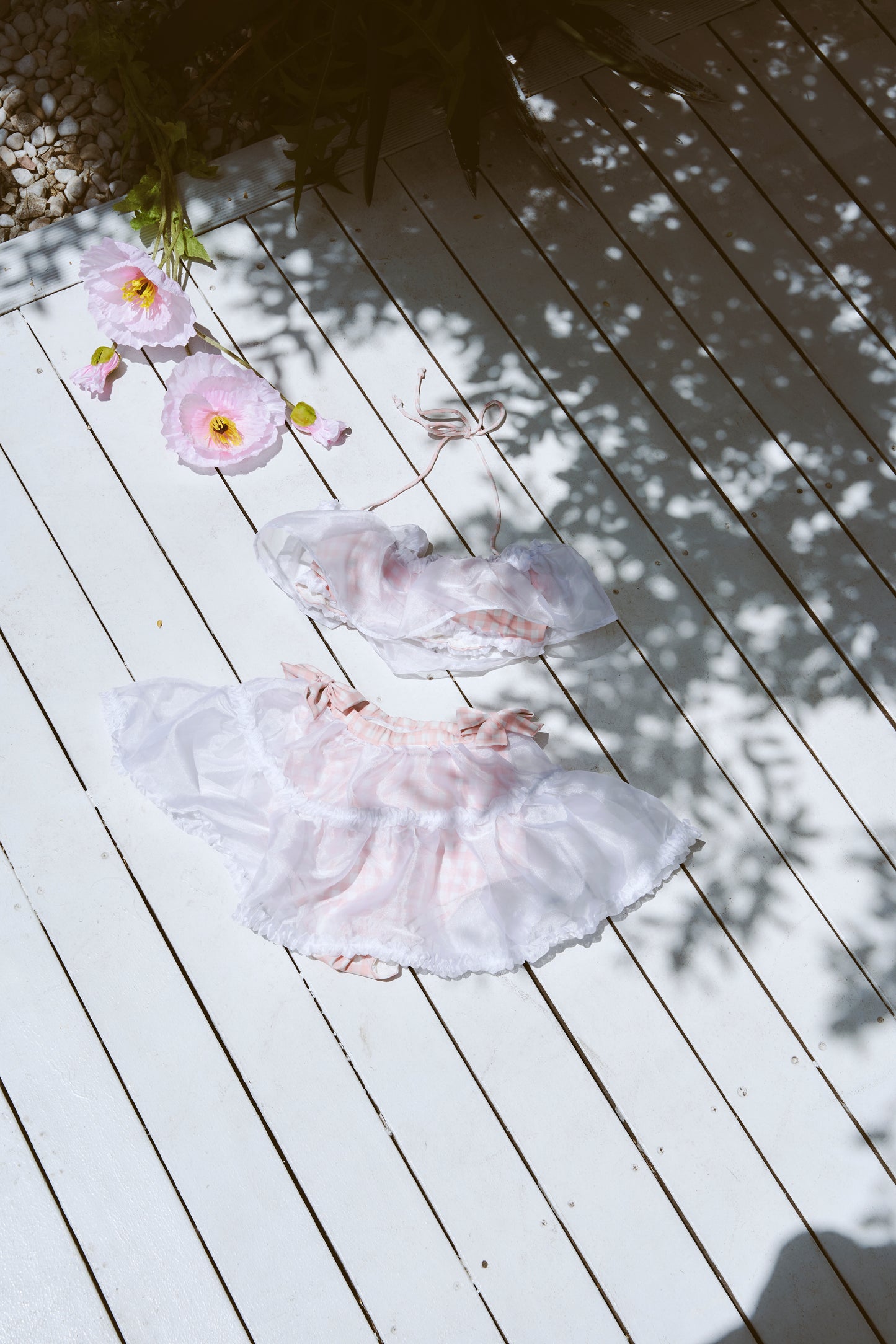 Peachy Keen Picnic Two Piece Swim TOP