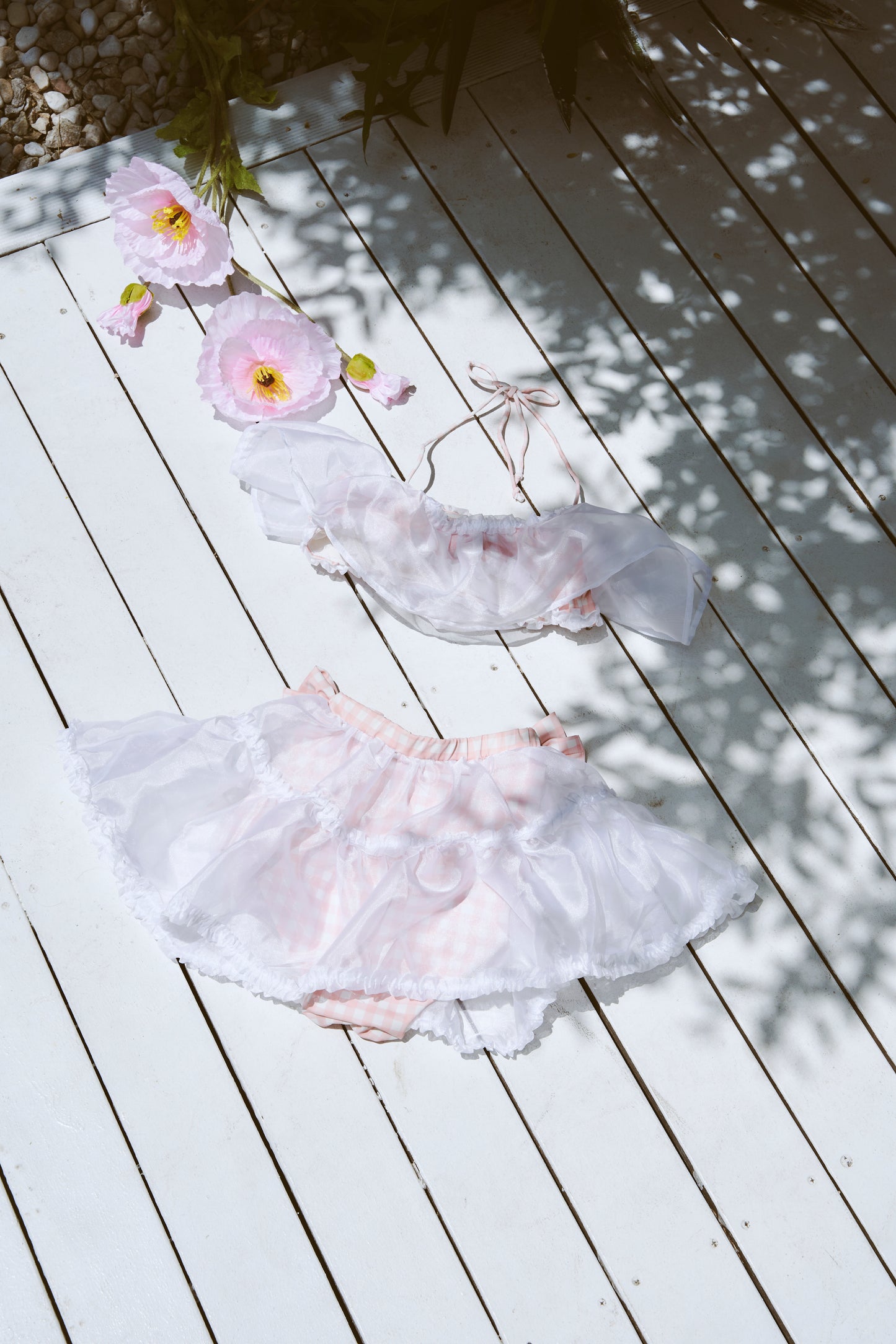 Peachy Keen Picnic Two Piece Swim TOP