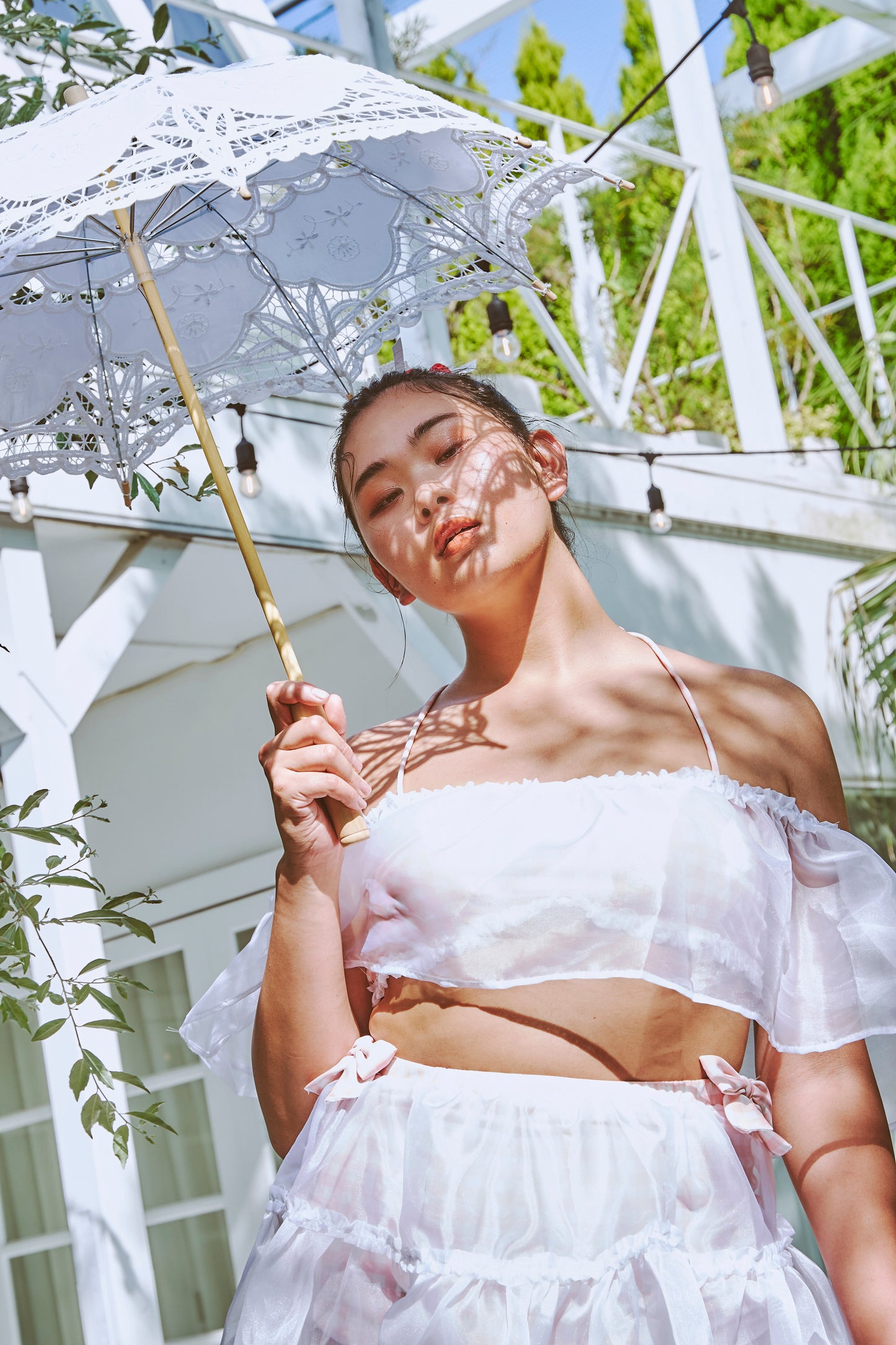 Peachy Keen Picnic Two Piece Swim TOP