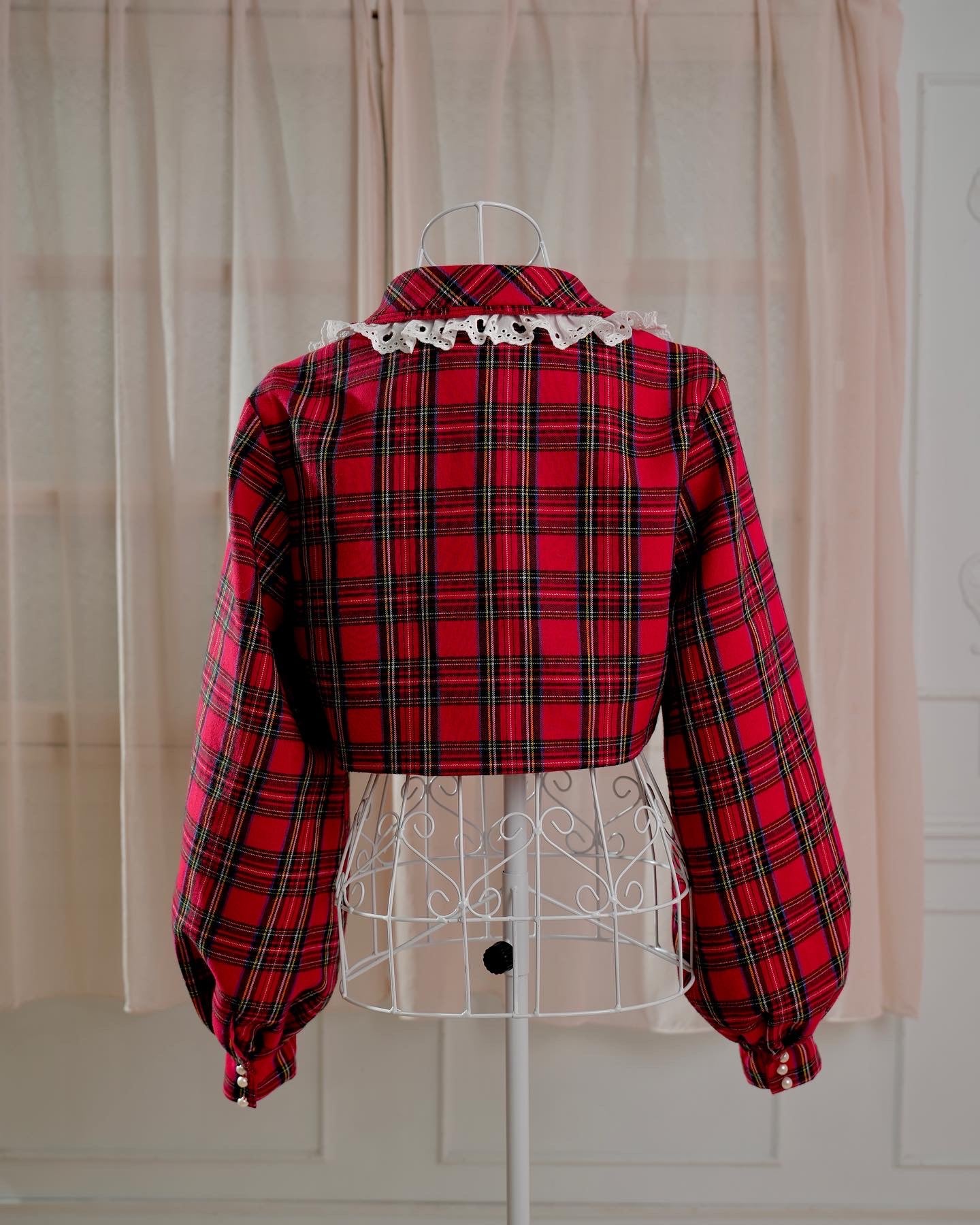 Prep School Idol Red Check JACKET