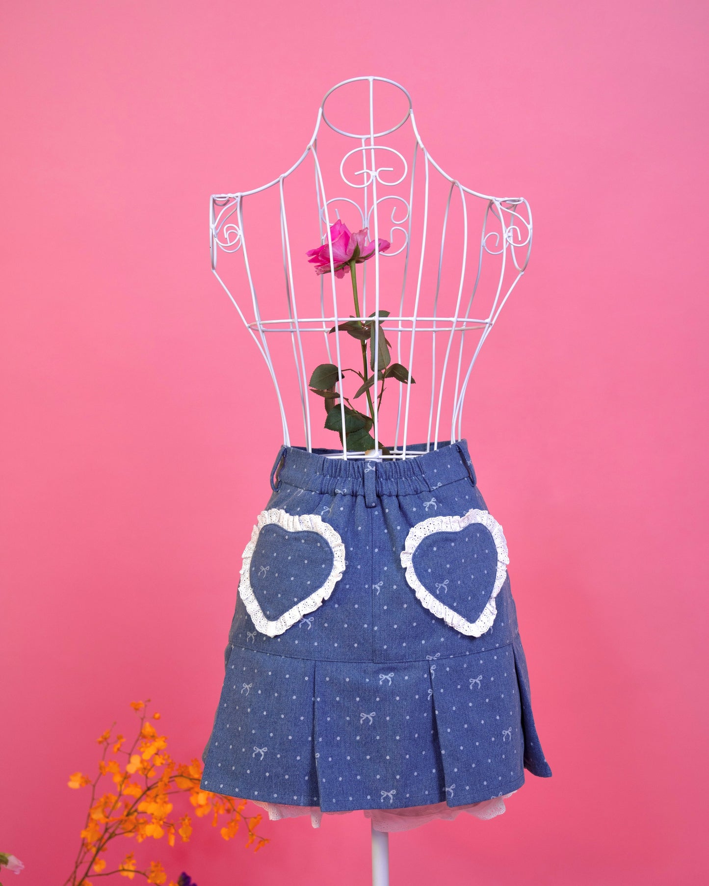 Dainty Denim Mini Skirt