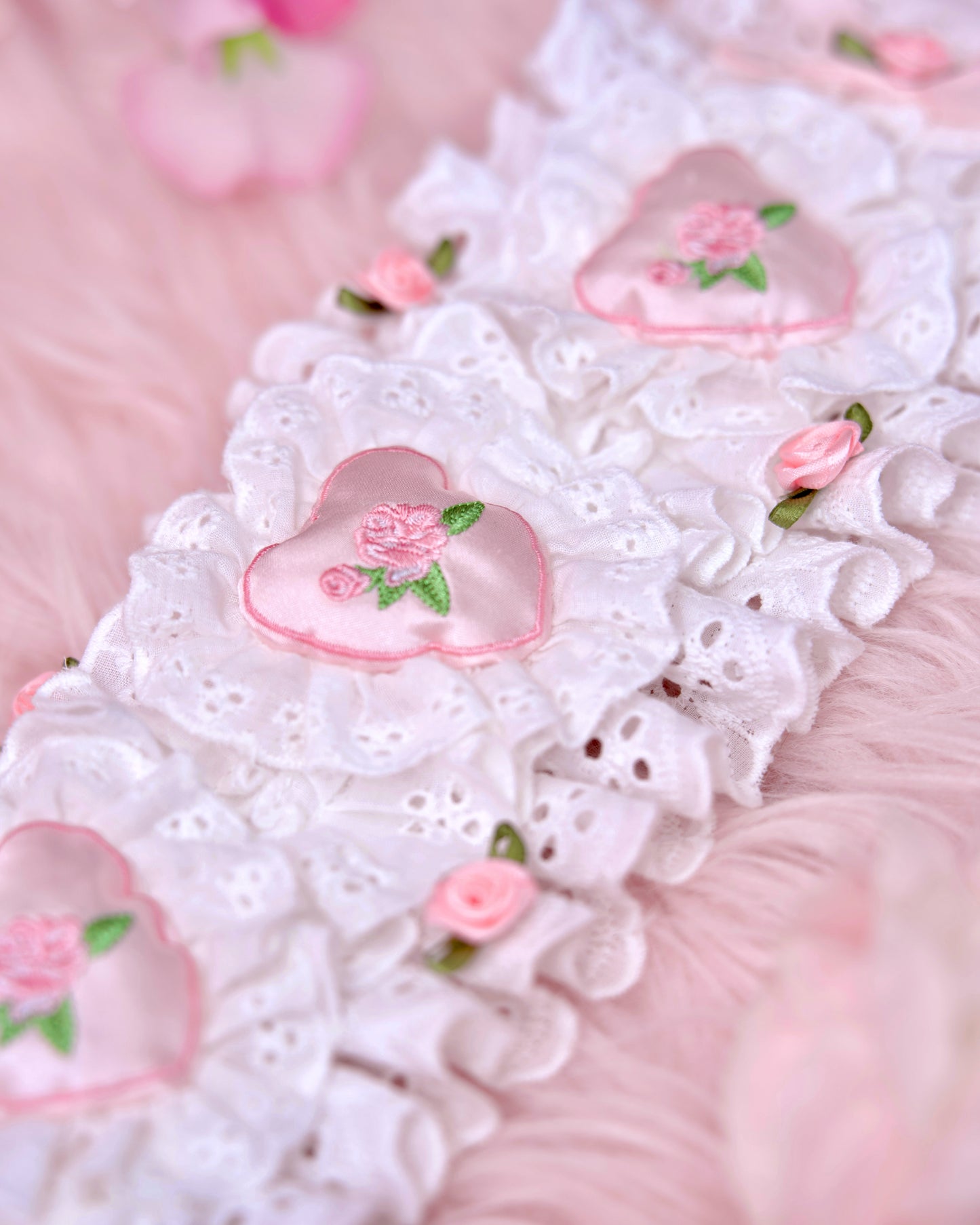 Heartbeat Rose Headdress - Pink