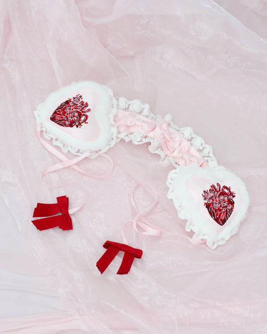 Anatomical Heart Ear Muffs - Pink // PREORDER