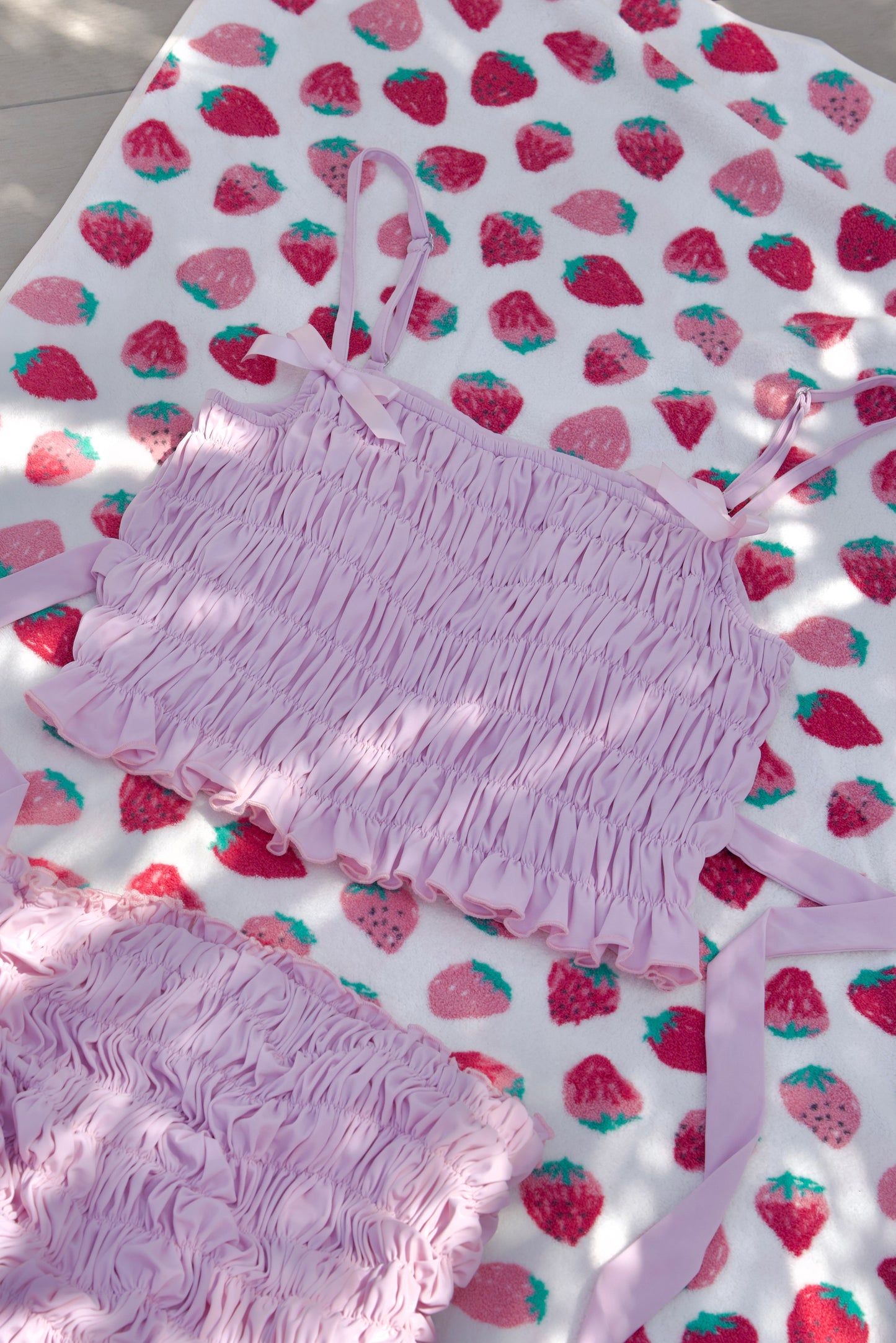 Vintage Sweetheart Two Piece Swimsuit Lilac TOP PREORDER