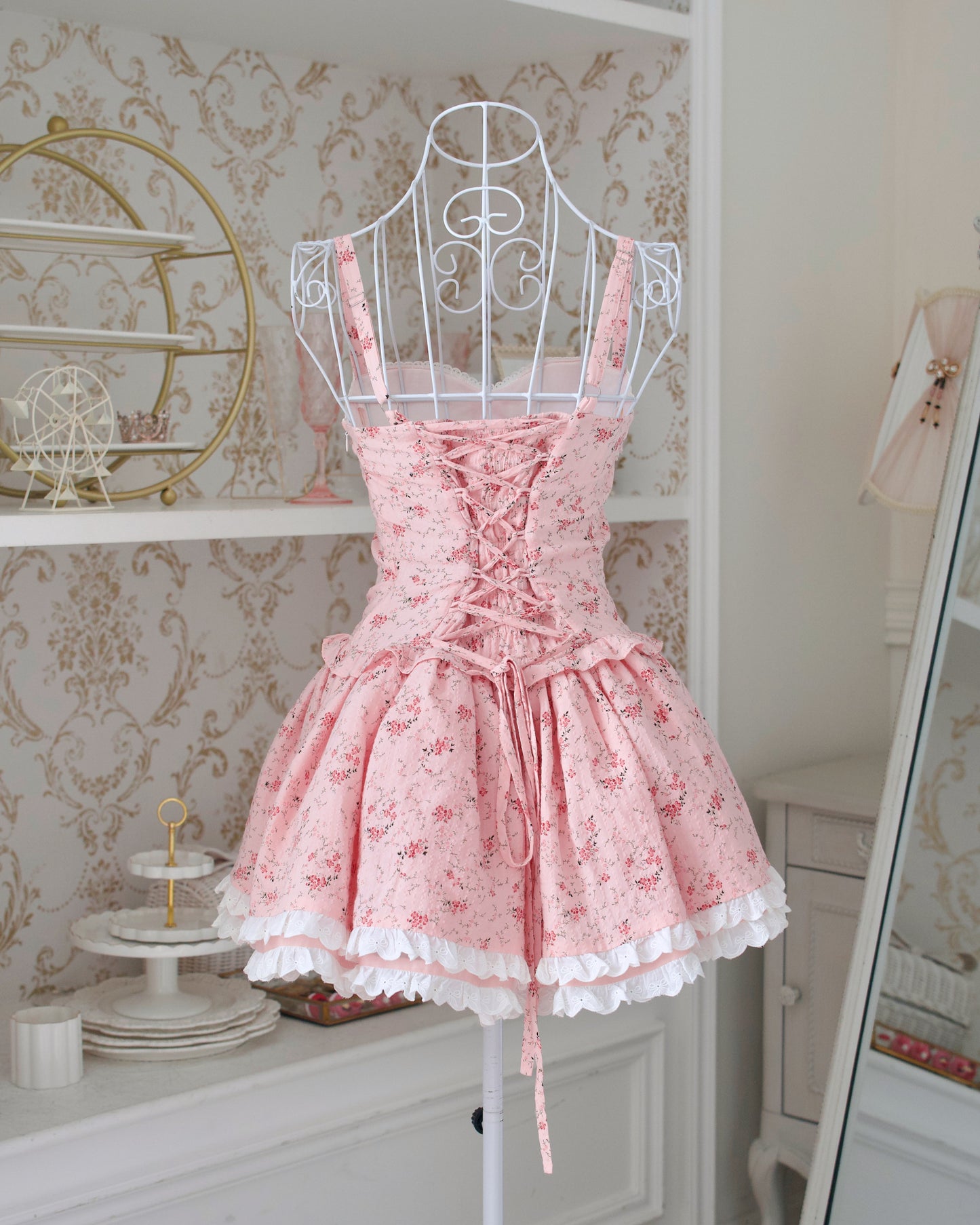 Garden Ballerina Mini Dress Pink