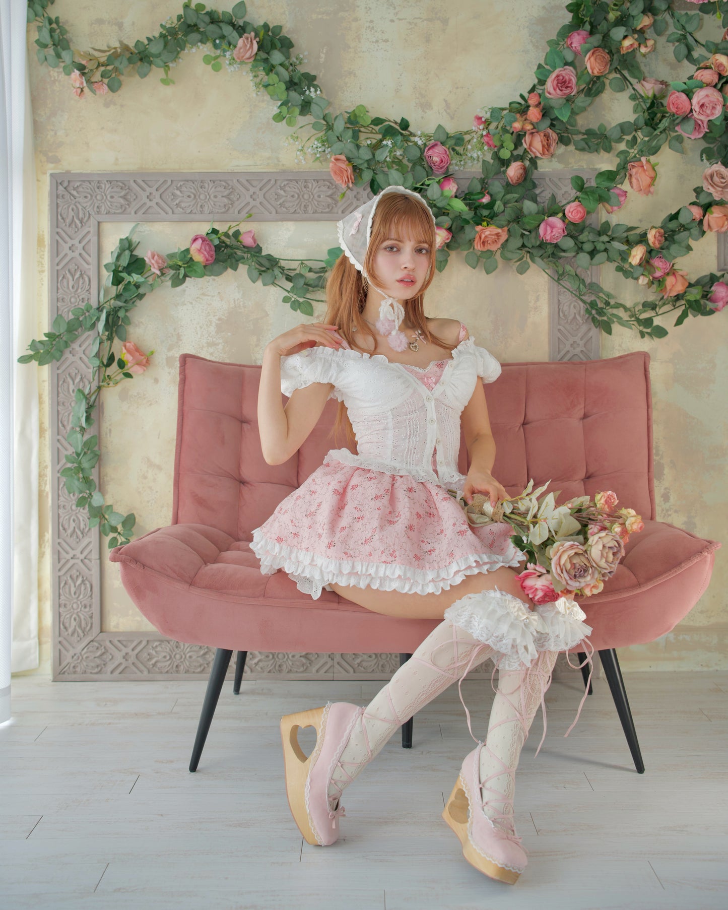 Garden Ballerina Mini Dress Pink
