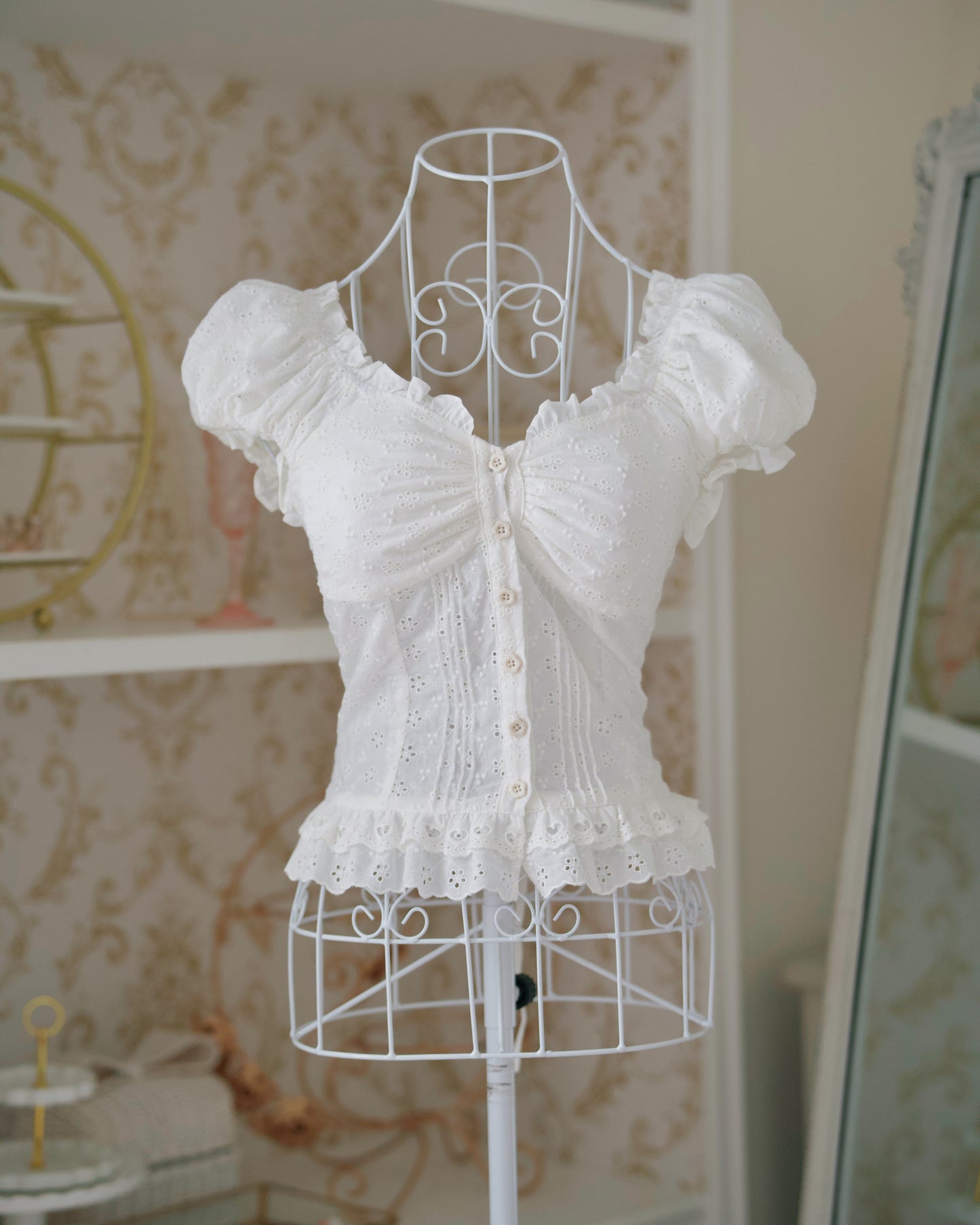 Shojo Girl Cotton Blouse White