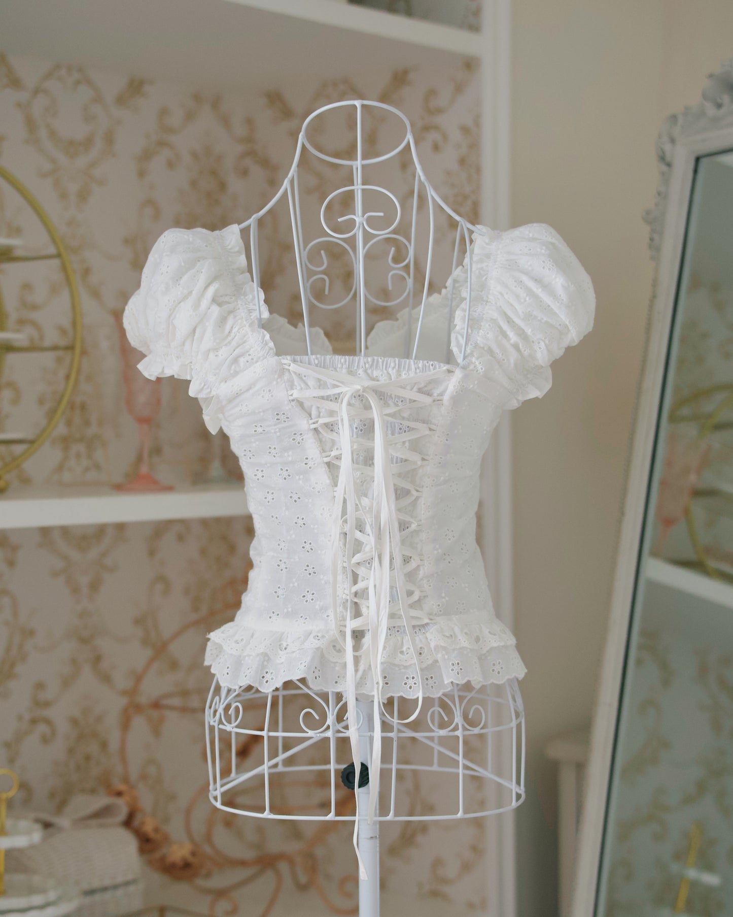 Shojo Girl Cotton Blouse White