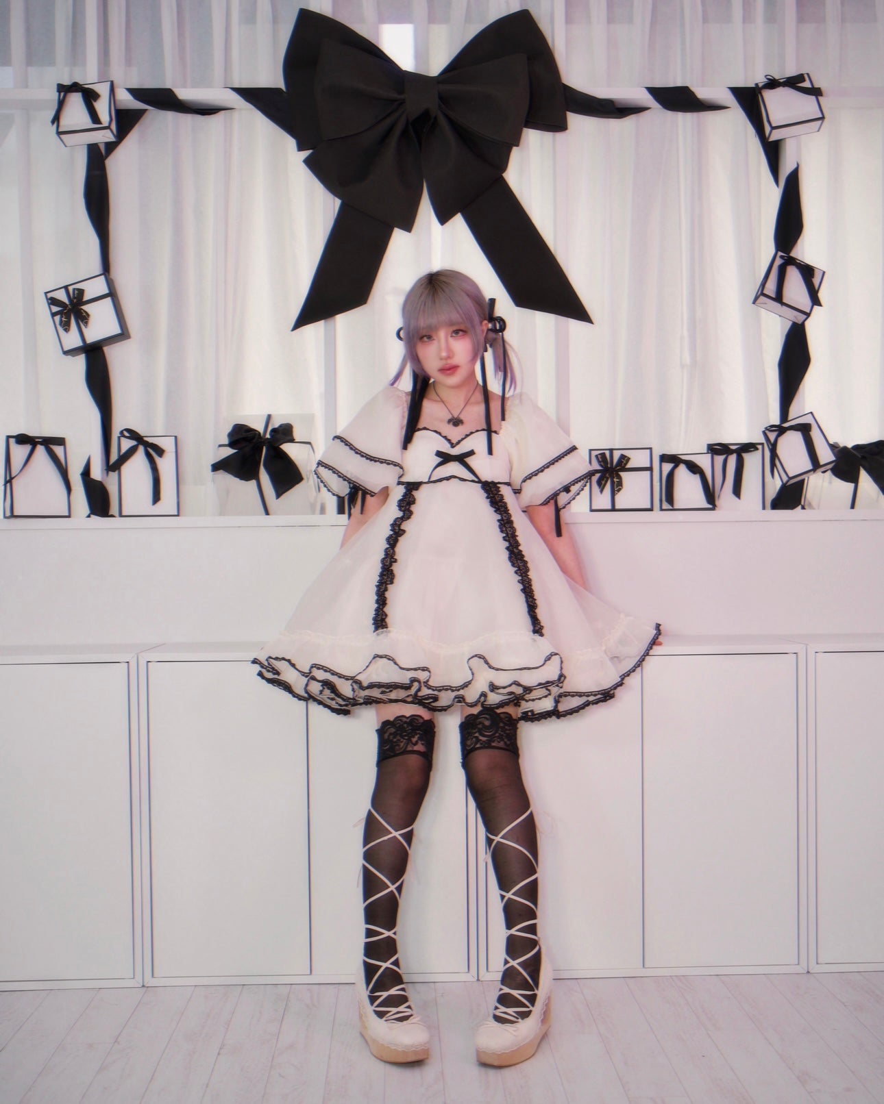 Not Your Babydoll // Vanilla Crème Organza Dress