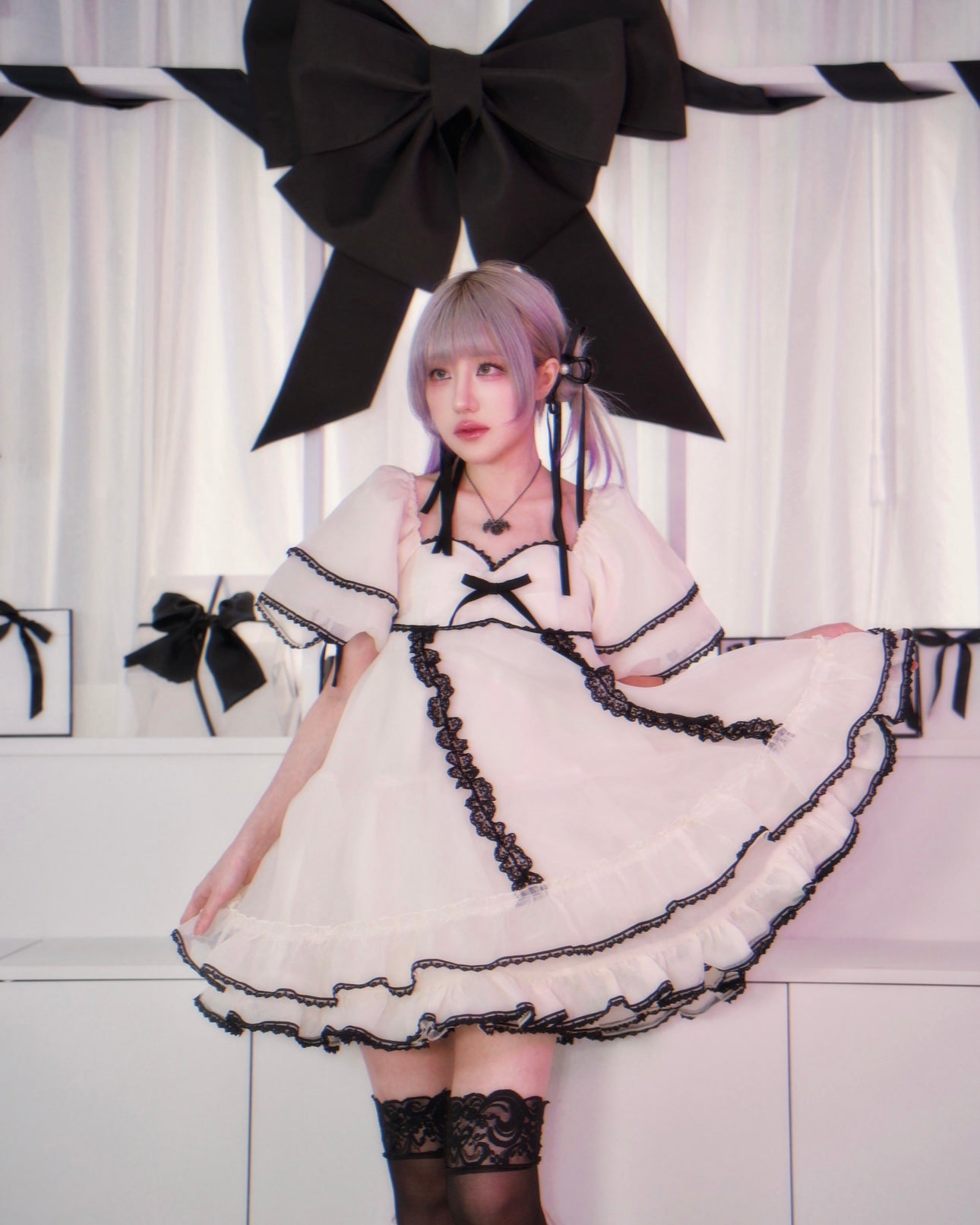 Not Your Babydoll // Vanilla Crème Organza Dress