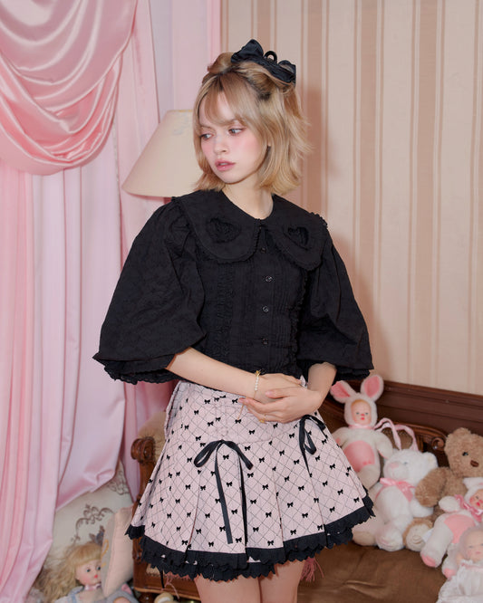 Heartstring Blouse - Black // PREORDER