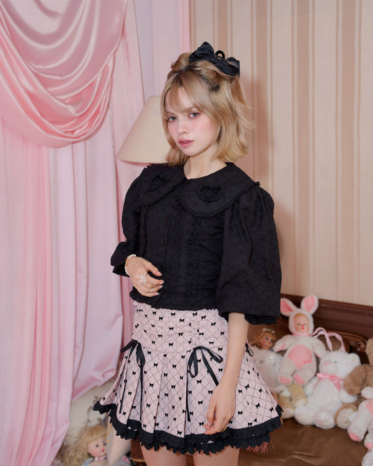 Heartstring Blouse - Black // PREORDER