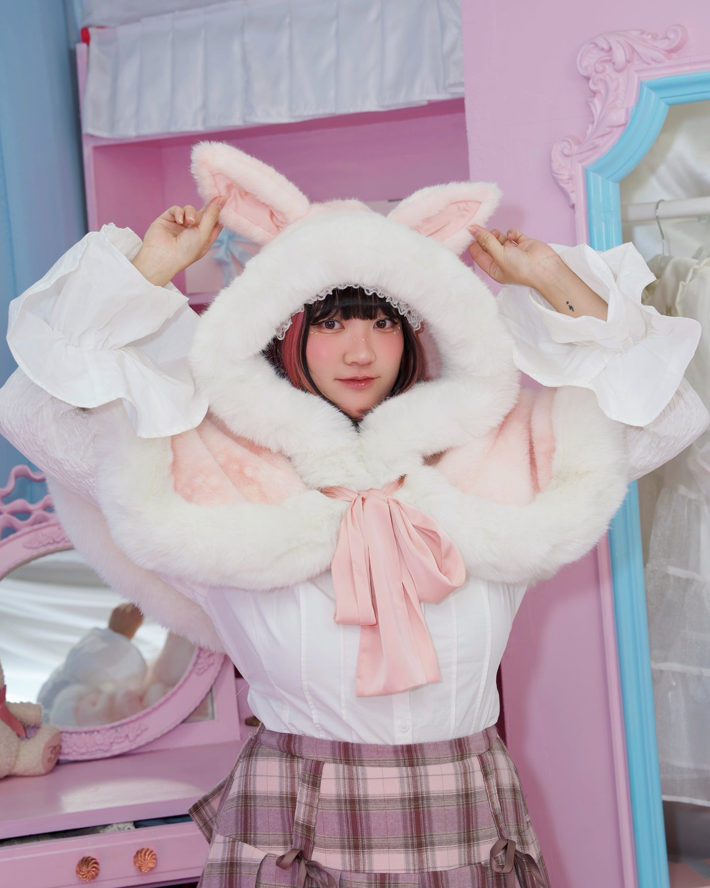 Little Fawn Cape - Pink // PREORDER