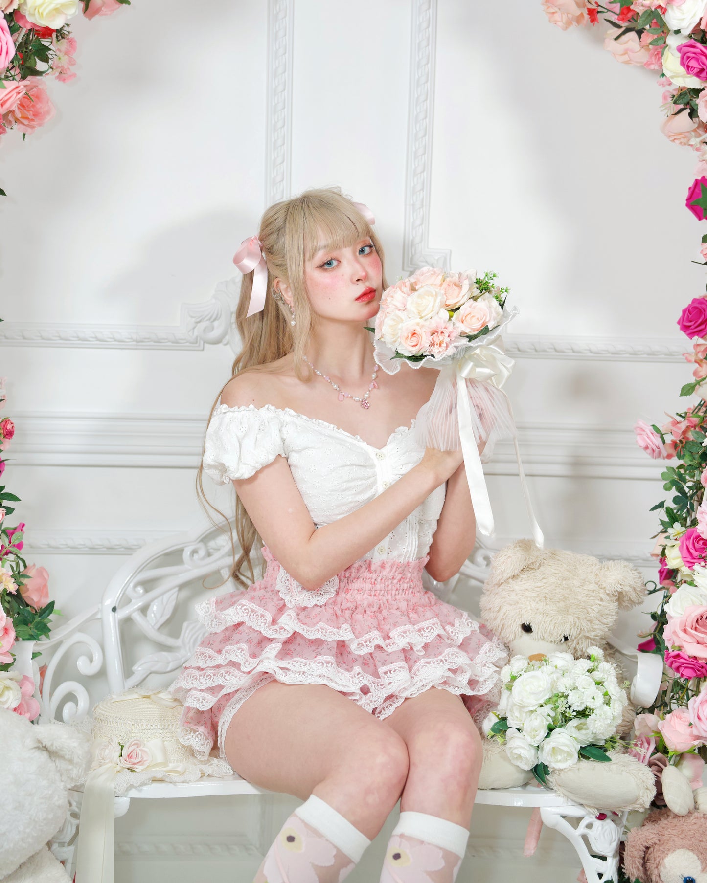 Dewdrop Dreams Organza Bloomers Pink PREORDER