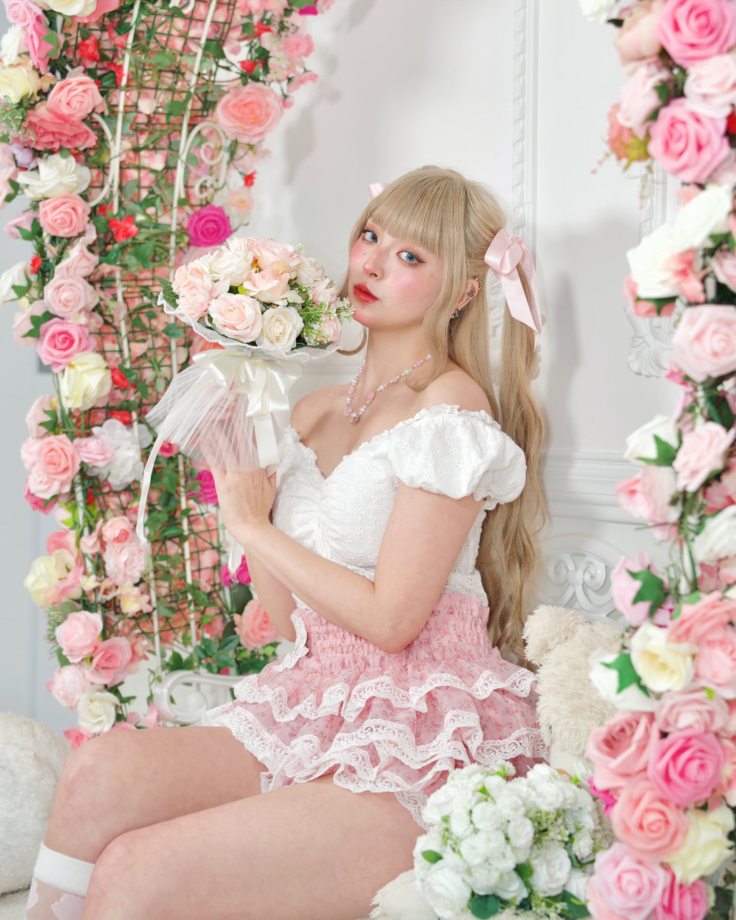 Dewdrop Dreams Organza Bloomers Pink PREORDER