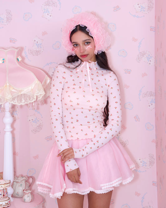 Your Dream Turtleneck - Floral Pink // PREORDER