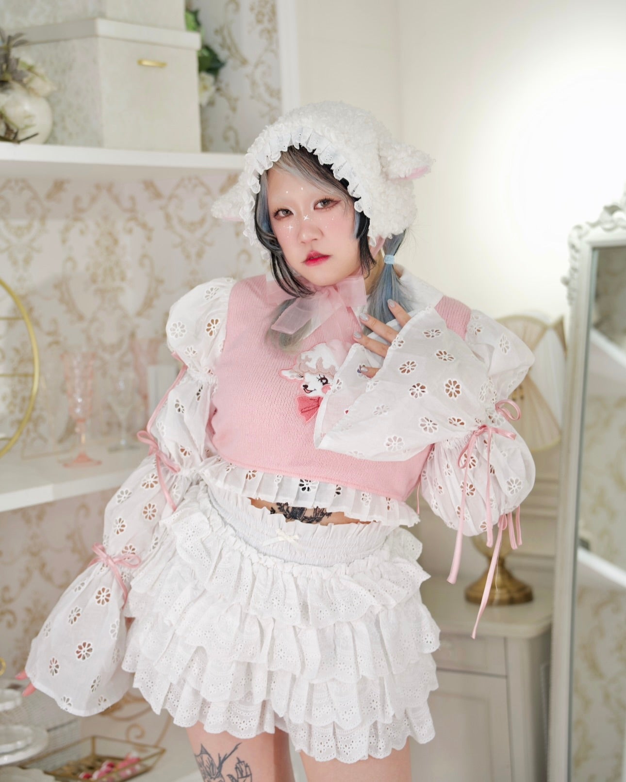 Bo Beep Sheep Sweater PINK
