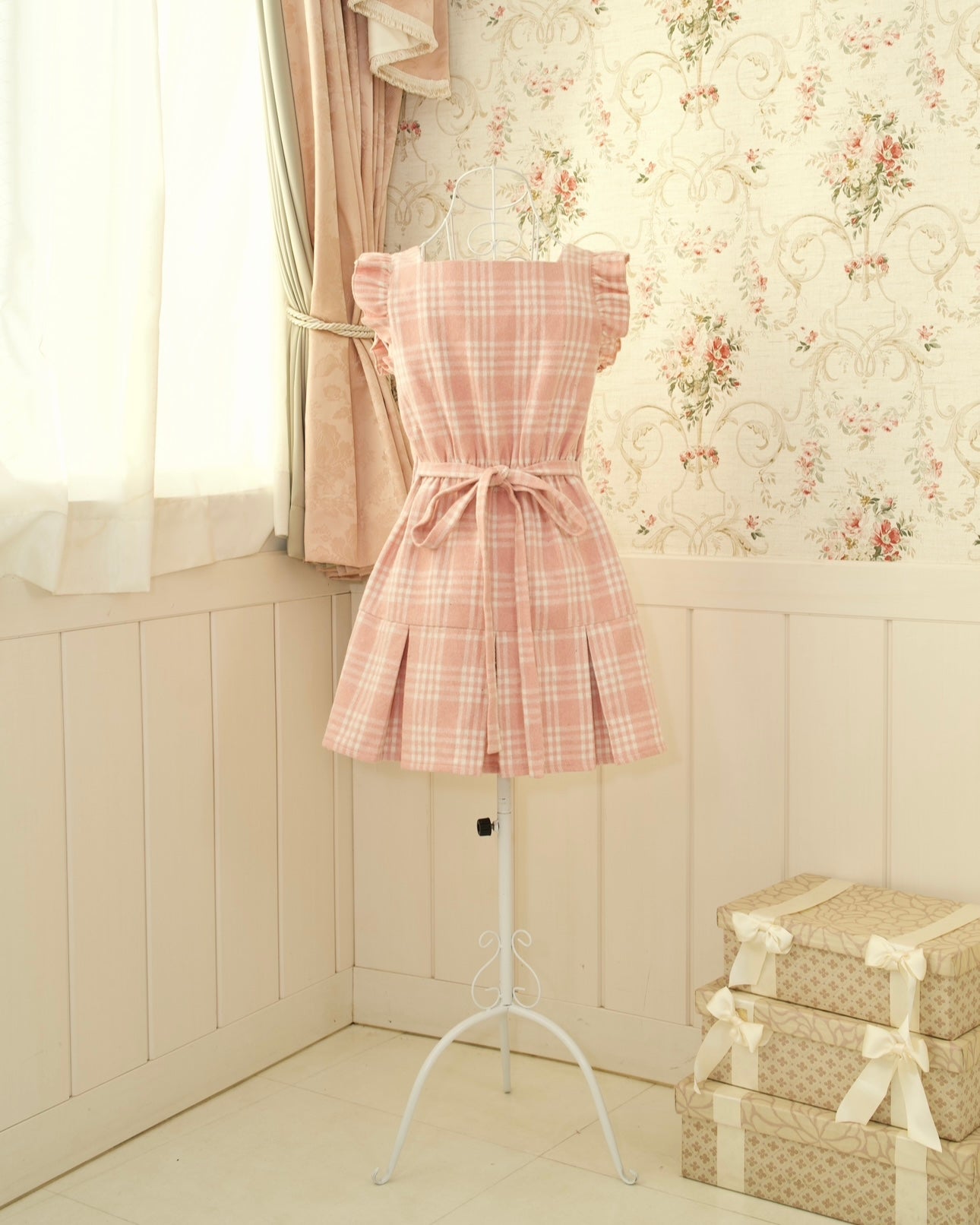 Prep School Idol Pink Check DRESS