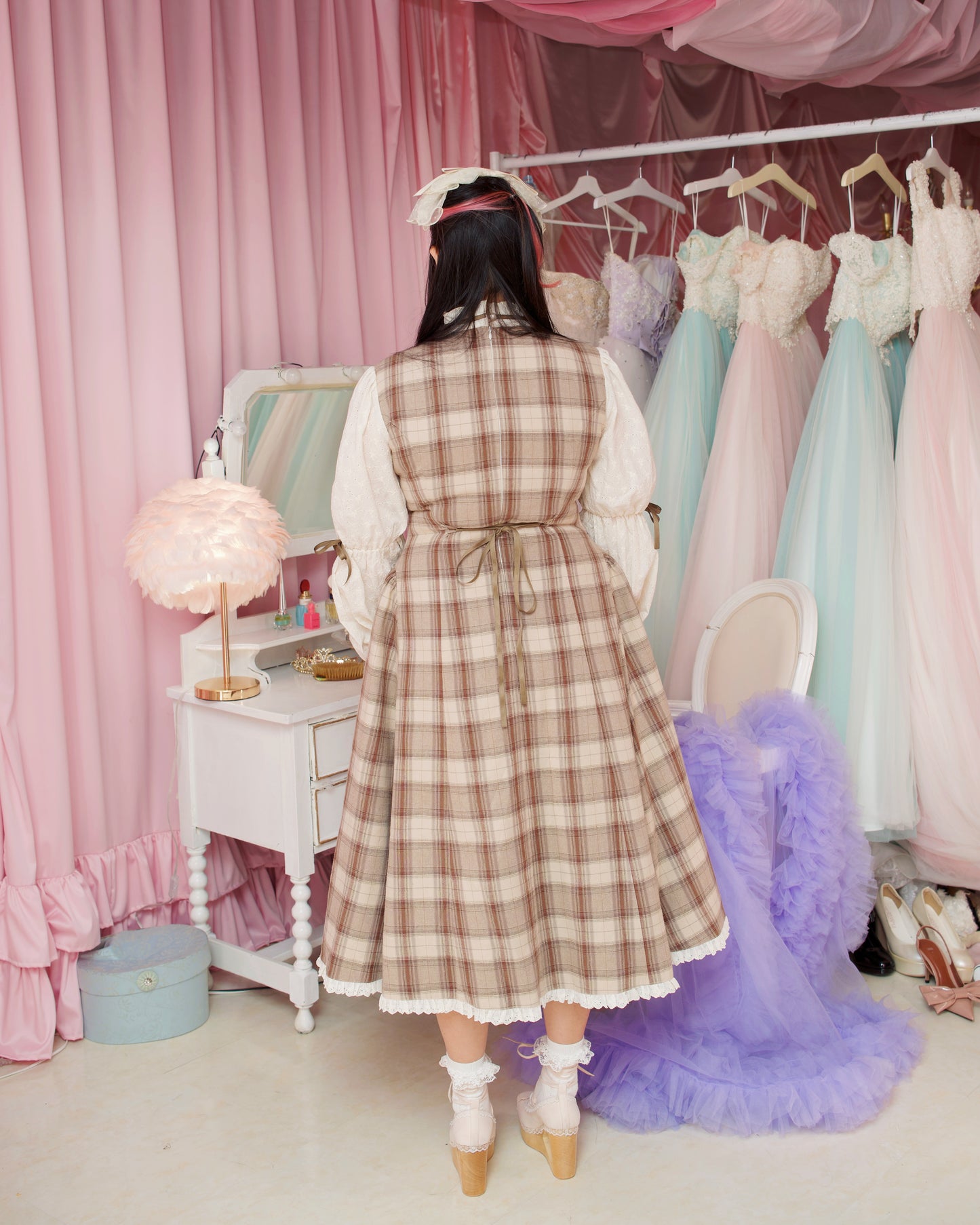 Seraph’s Embrace Heart Cutout Long Dress - Brown // PREORDER