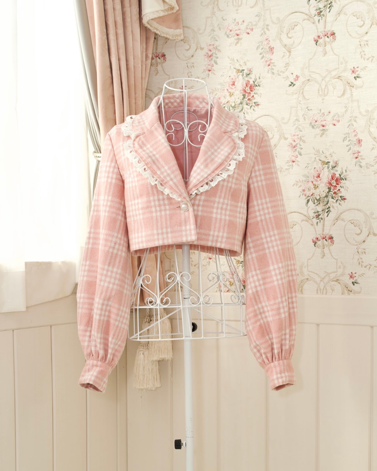 Prep School Idol Pink Check JACKET