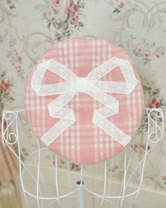 Prep School Idol Beret Pink Check