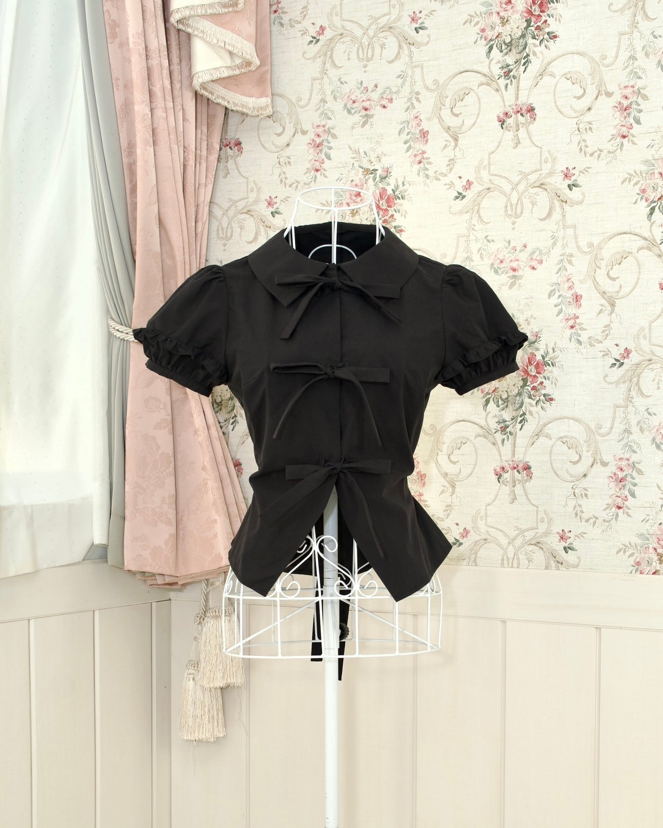Perfectly Ribboned Blouse Black