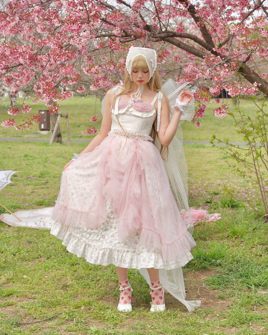 Lover’s Veil Skirt White