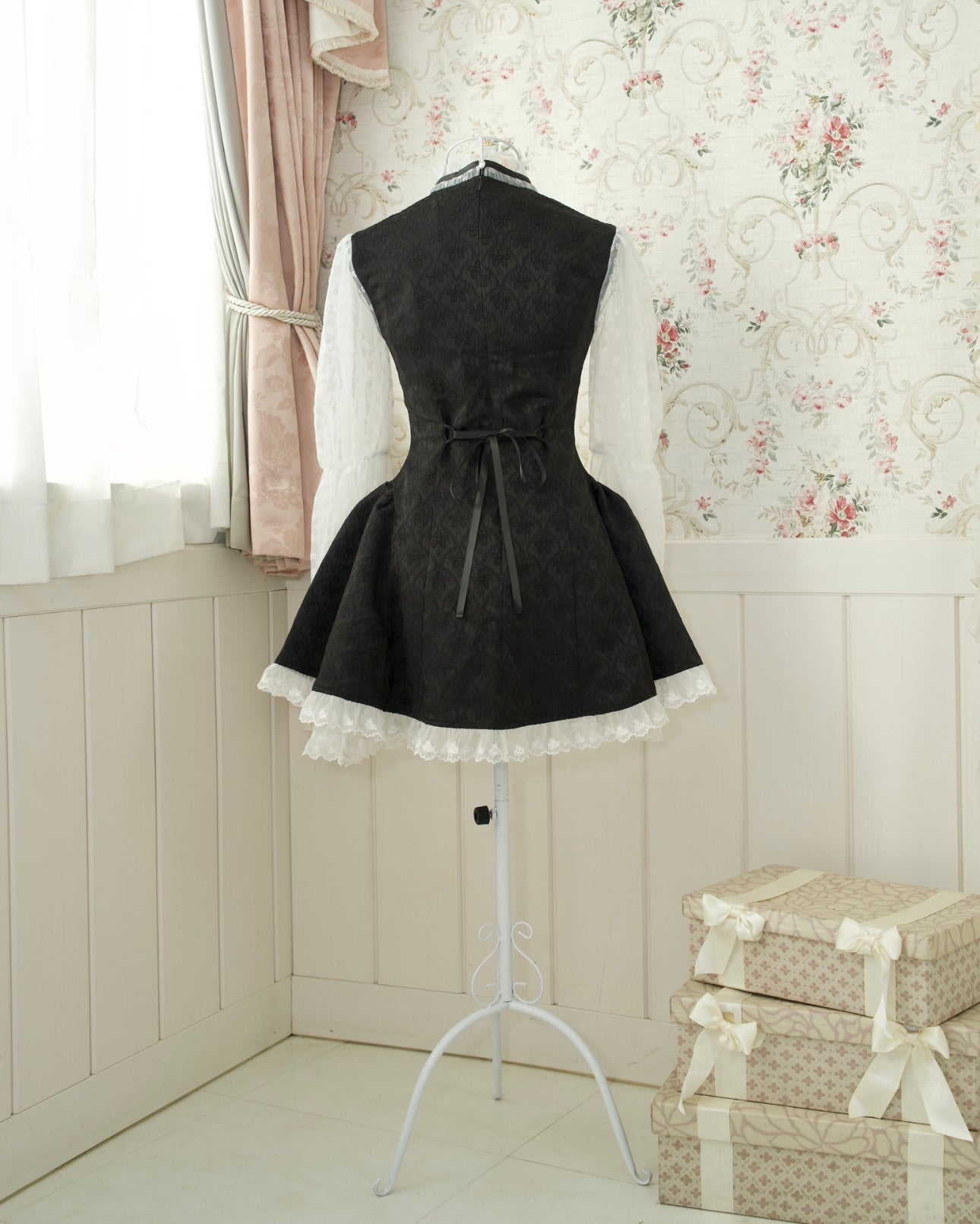 Cherub's Touch Heart Cutout Dress BLACK PREORDER