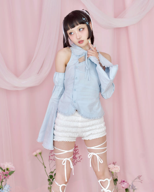 World is Mine Blouse - Blue // PREORDER