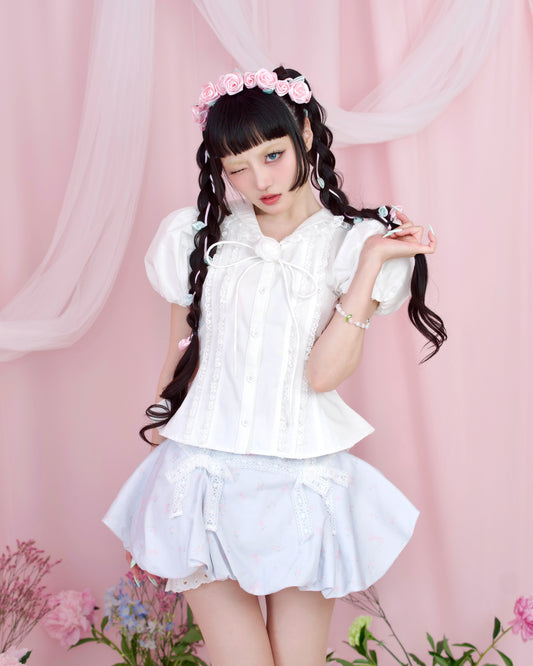 Set Sail Dream Blouse - White // PREORDER