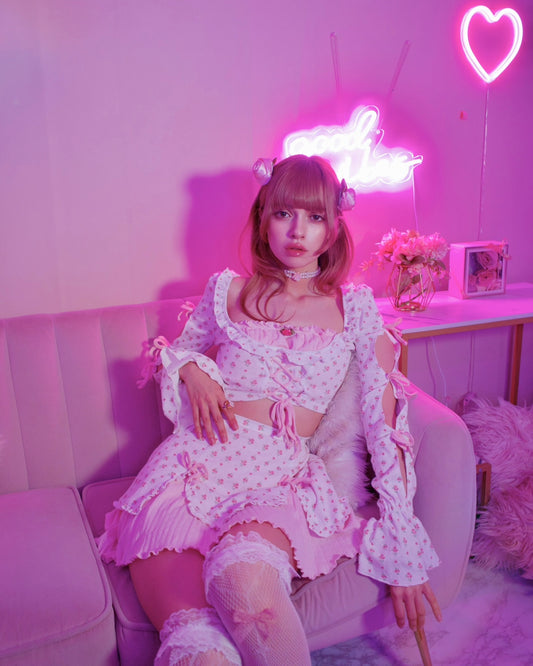 Blushing Rose Pointelle Set Top