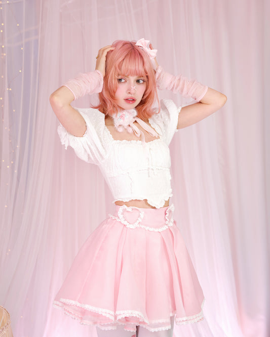 Heartlette Organza Skirt Pink