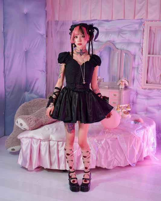 Heartlette Organza Skirt Black