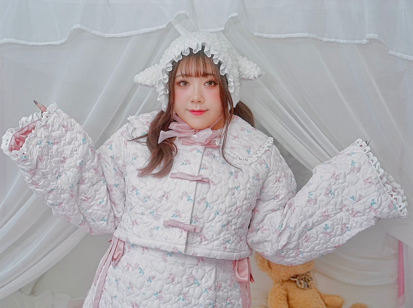 Roses & Ribbons Quilted Set JACKET