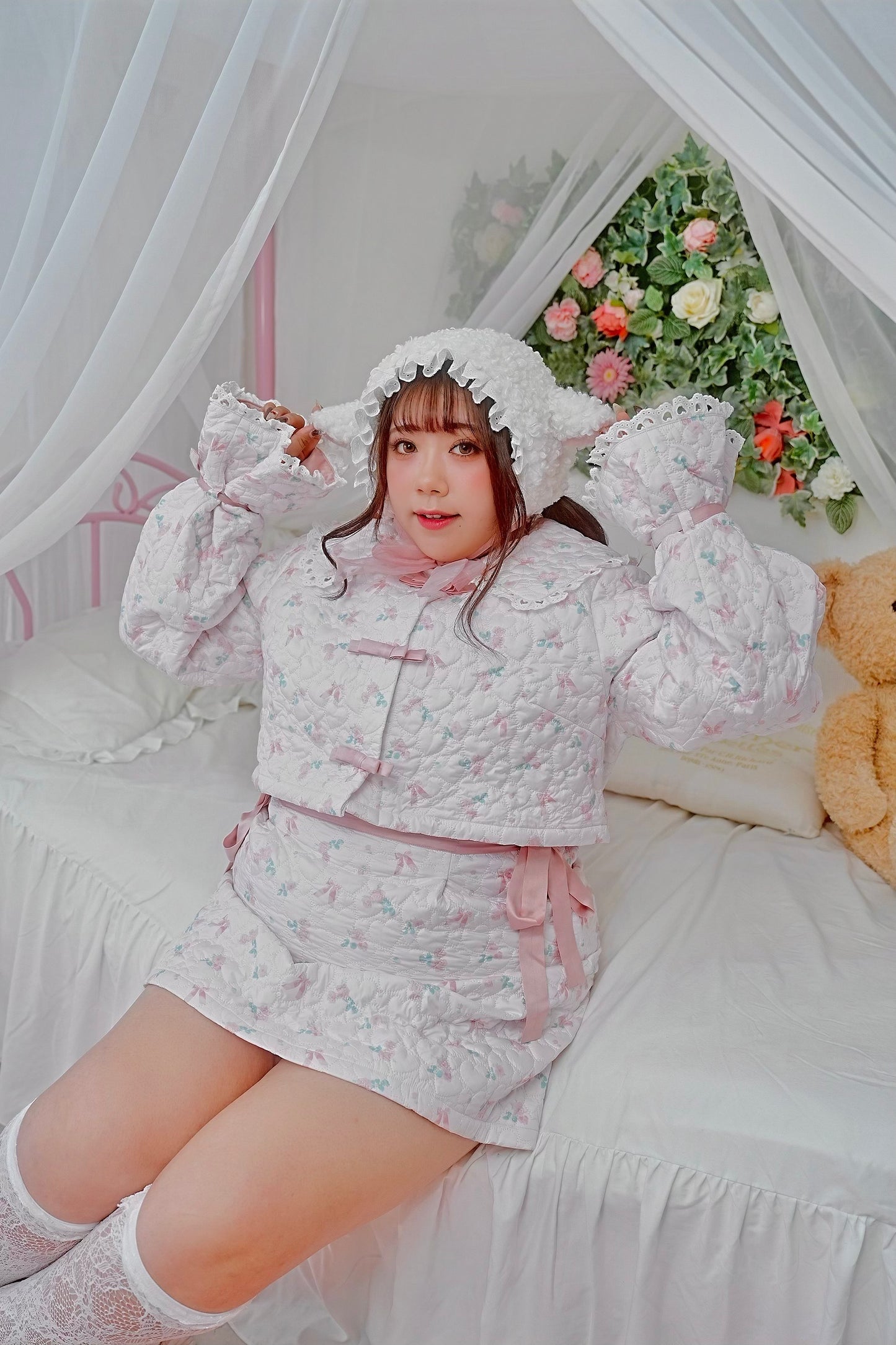 Roses & Ribbons Quilted Set JACKET