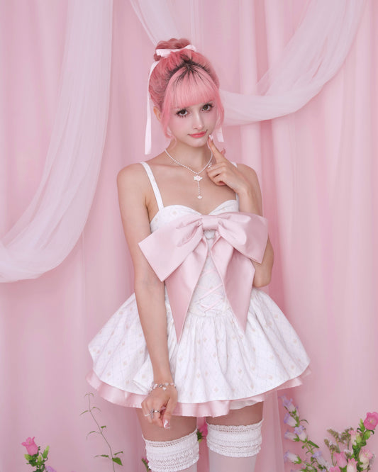 Love Story Ribbon Dress - Pink // PREORDER