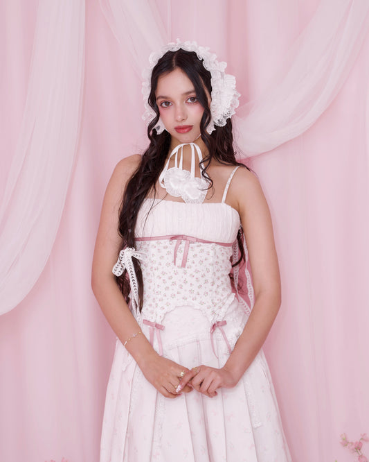 Ribbon Drop Bustier - Pink // PREORDER