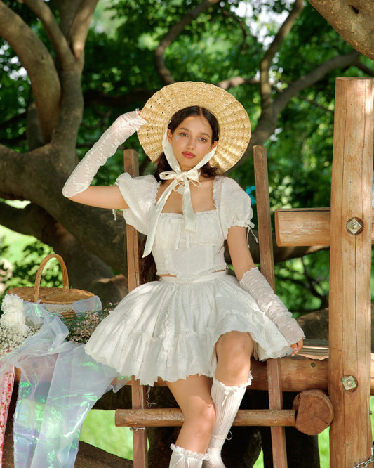 Summer Belle Set Top White