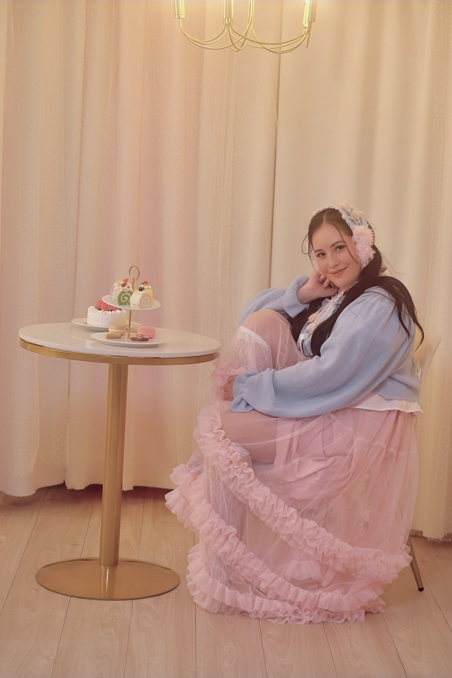Rosy Twilight Long Tulle Skirt PREORDER