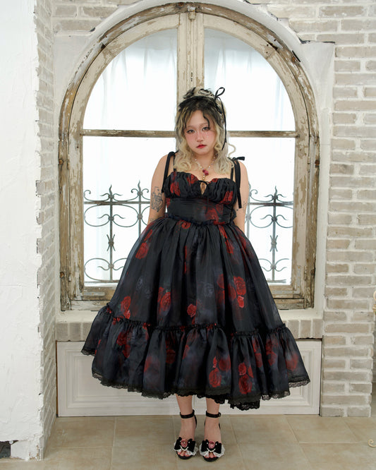 Fairytale Organza Dress - Black // PREORDER