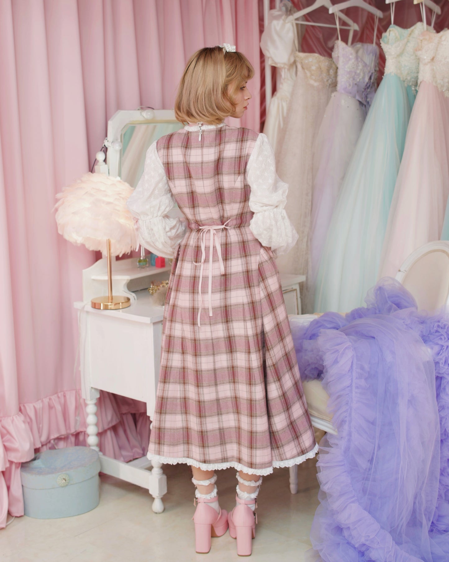 Seraph’s Embrace Heart Cutout Long Dress - Pink // PREORDER