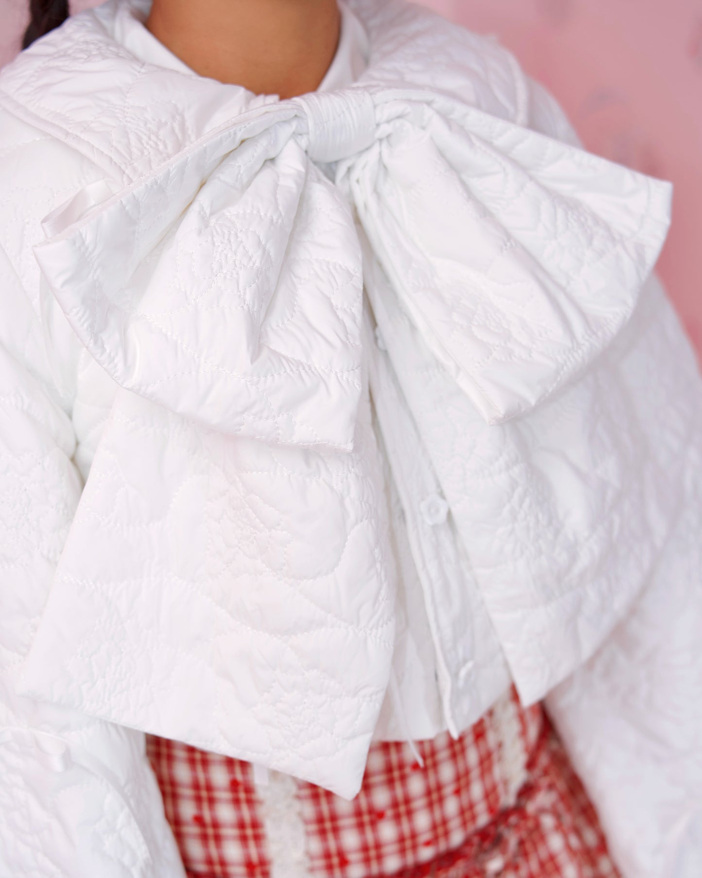 Ribboned Angel’s Puff Jacket - White // PREORDER