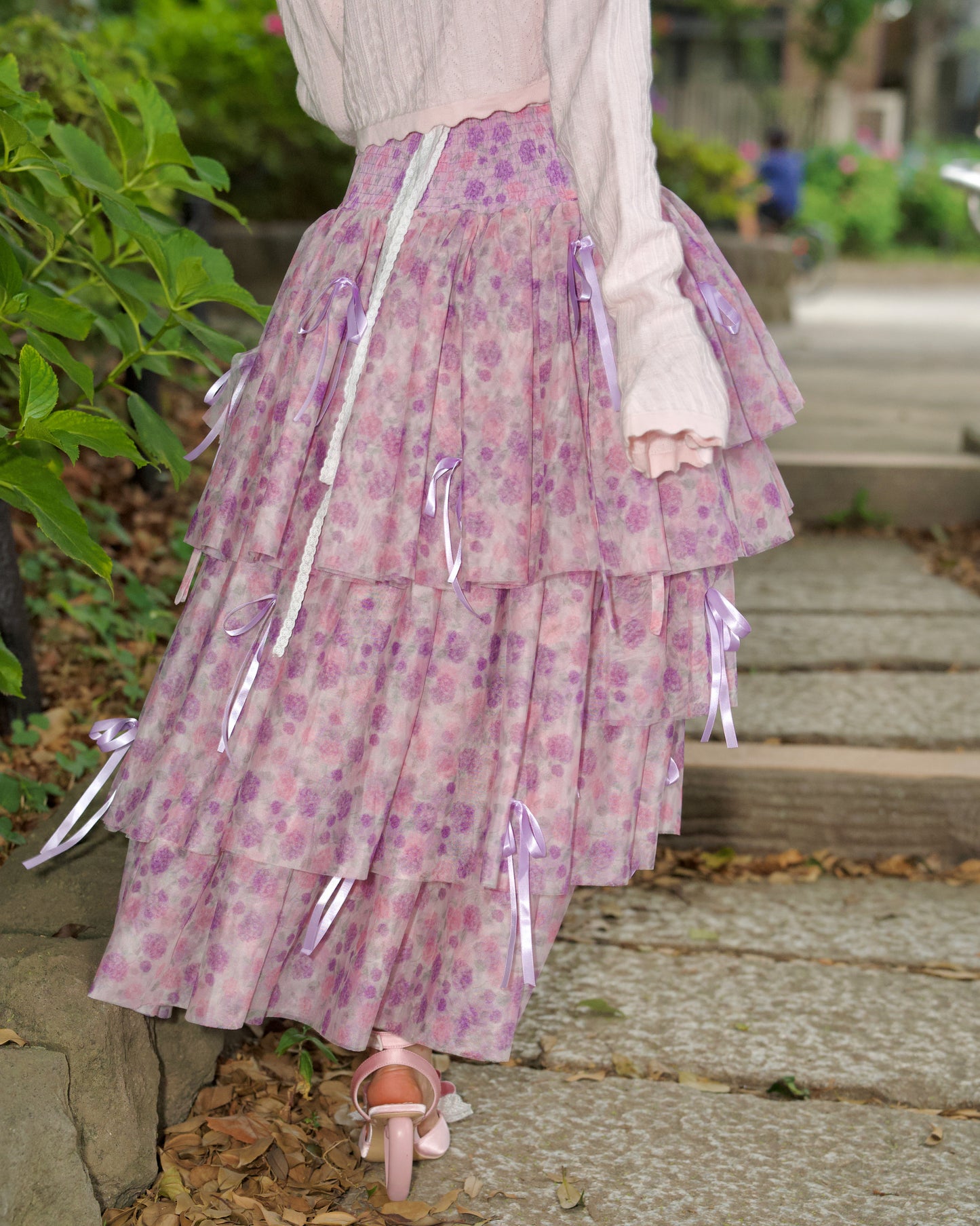 Rainy Girl Hydrangea Skirt Lilac PREORDER