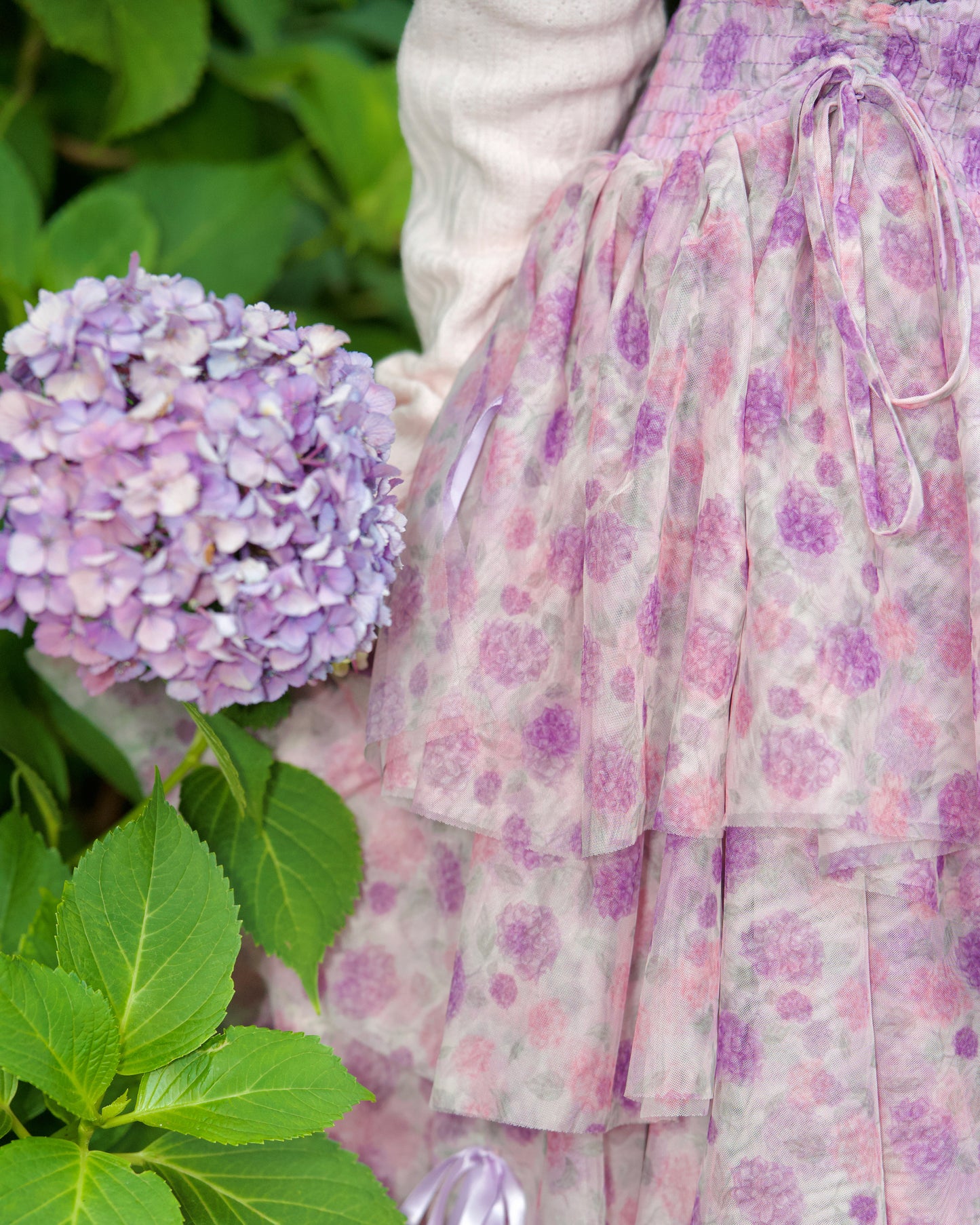 Rainy Girl Hydrangea Skirt Lilac PREORDER