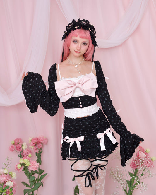 Promenade Daydream Cardigan - Black // PREORDER