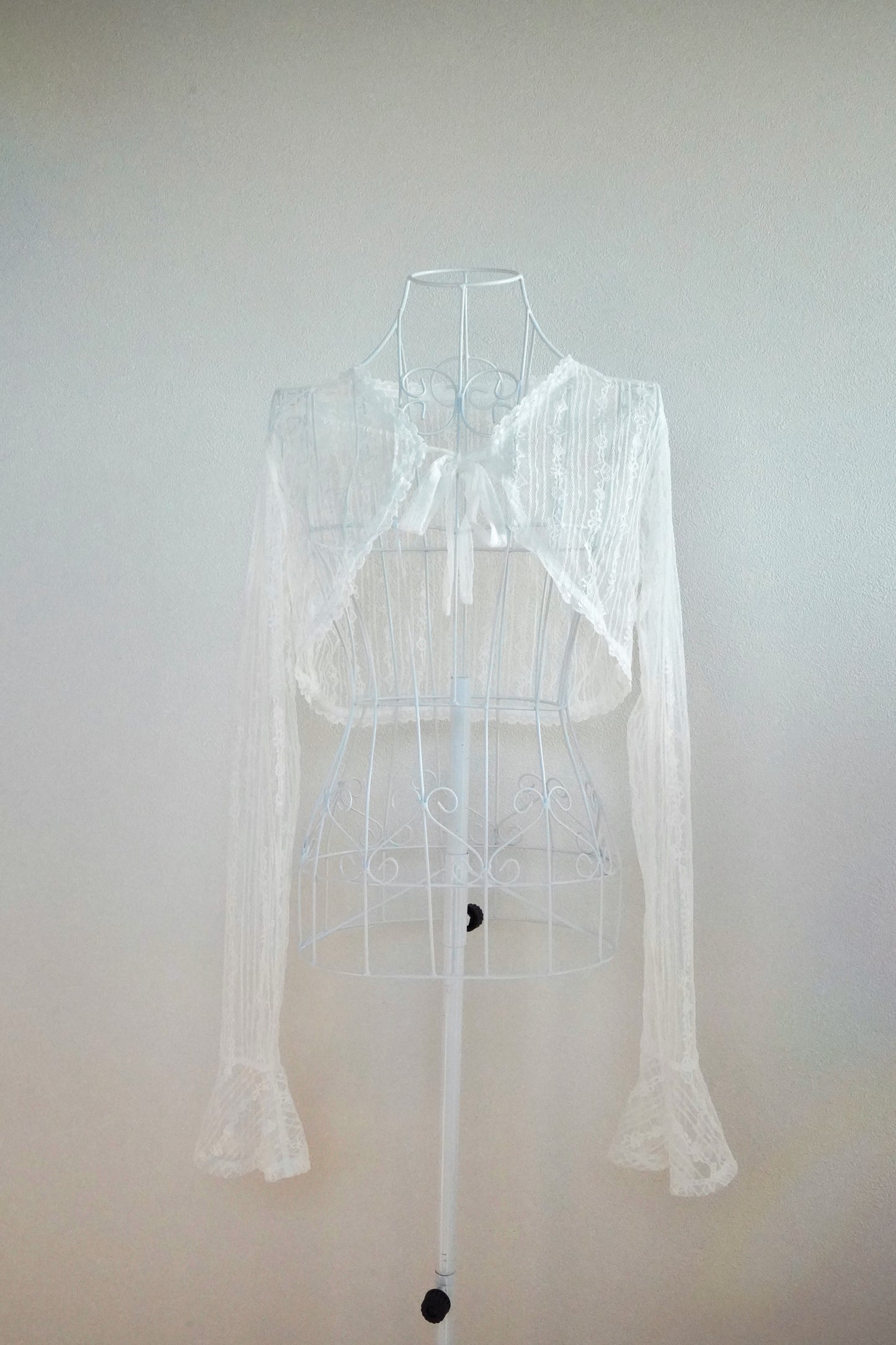 Wrapped in Lace Bolero White