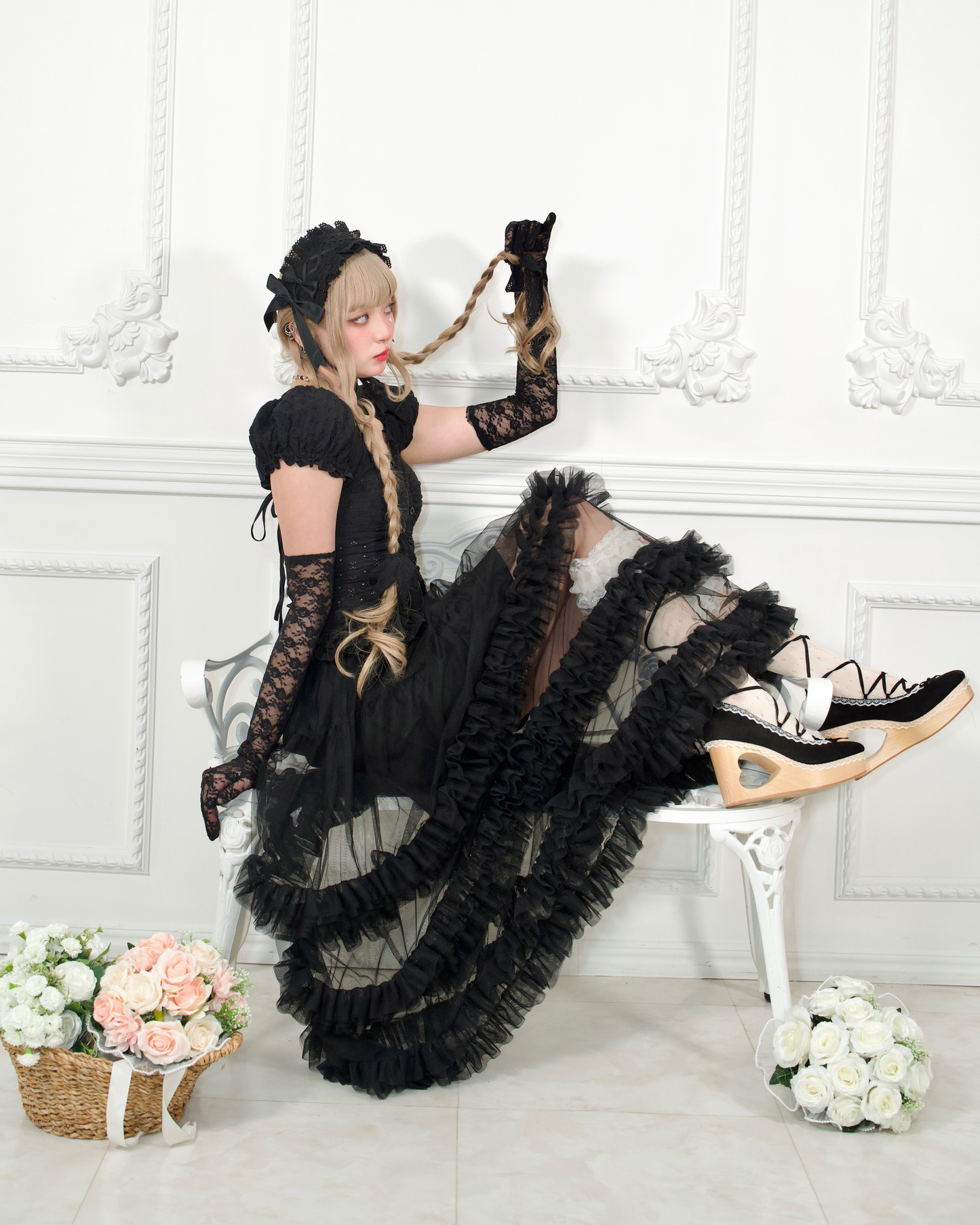 Black Swan Long Tulle Skirt