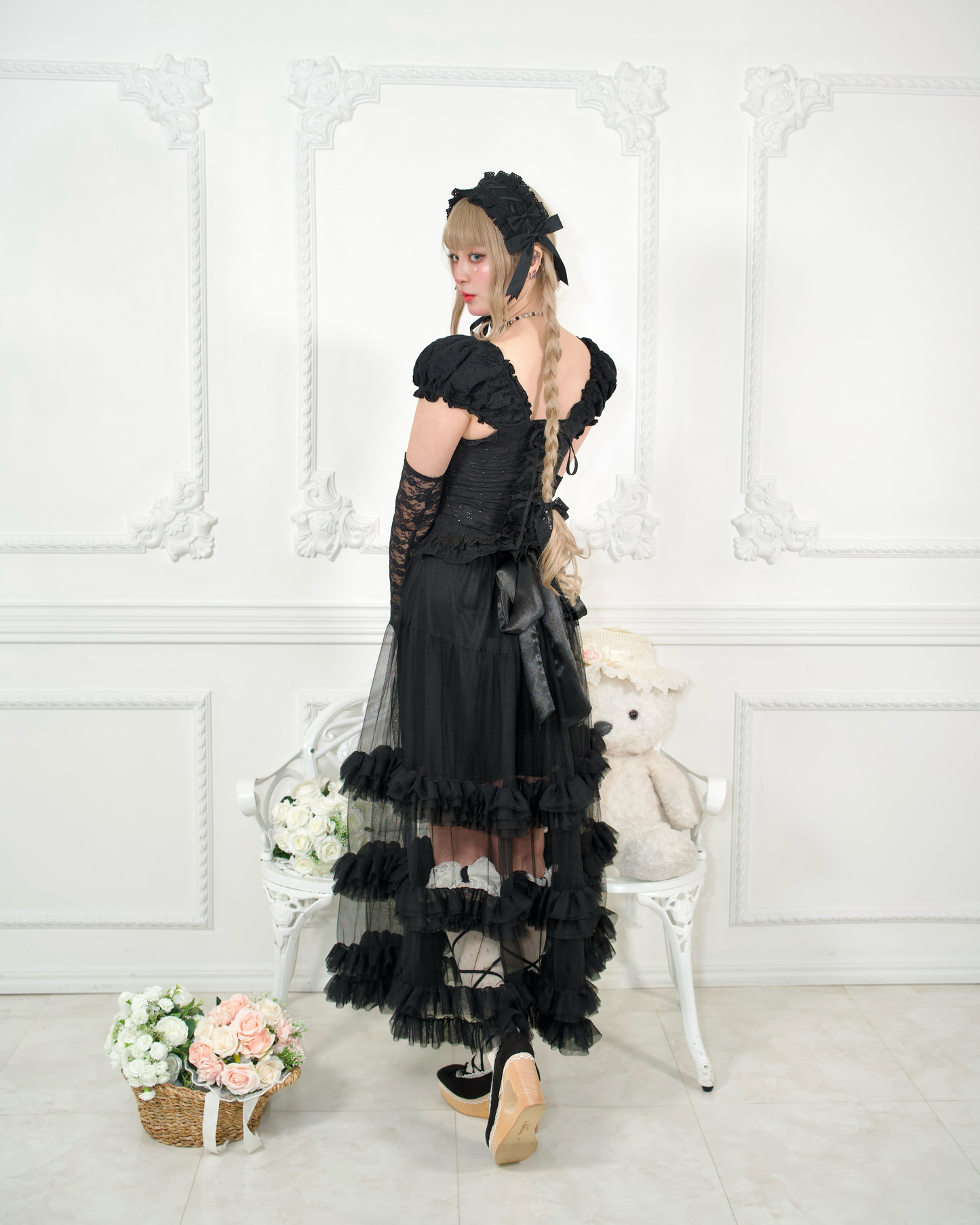 Black Swan Long Tulle Skirt