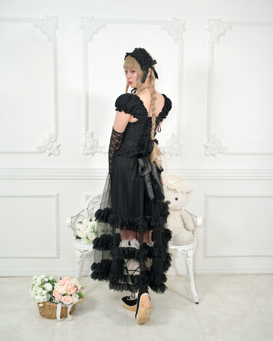 Black Swan Long Tulle Skirt